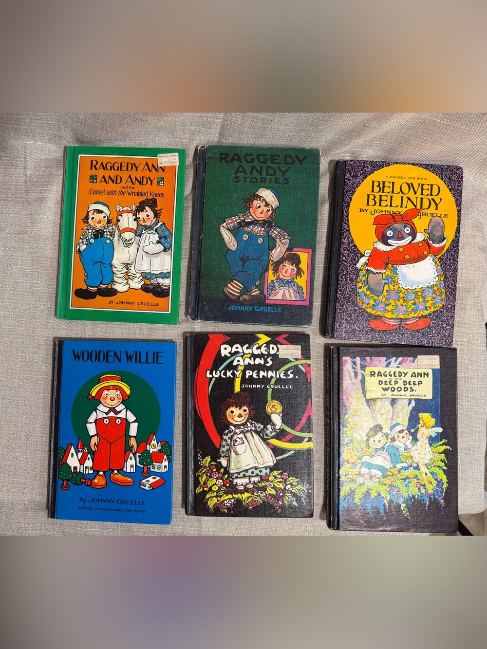 Vintage Raggedy Ann & Andy Adventure HC Books 1960’s Lot Of 6
